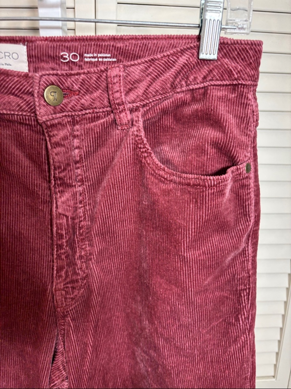 Anthropologie Pilcro Robbie Corduroy High-Rise Wide Leg Jeans by Pilcro Size 30 - Picture 7 of 14